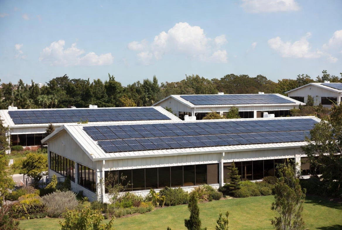 Commercial solar installation